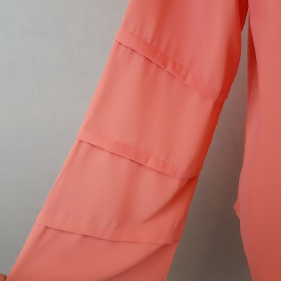 Coral Peach Blouse - Picture 3 of 4